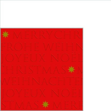  PPD Christmas embossed red dombornyomott papírszalvéta 25x25cm, 20db-o papírárú, csomagoló és tárolóeszköz