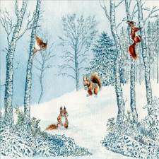 PPD Ecureuil hiver papírszalvéta 33x33cm, 20db-os papírárú, csomagoló és tárolóeszköz