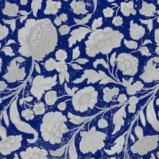 PPD George V.embossed blue/silver papírszalvéta 33x33cm, 15db-os asztalterítő és szalvéta