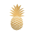 PPD Golden Pineapple papírszalvéta 33x33cm,20db-os