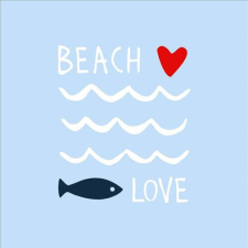 PPD Seaside Beachlove papírszalvéta 33x33cm, 20db-os papírárú, csomagoló és tárolóeszköz