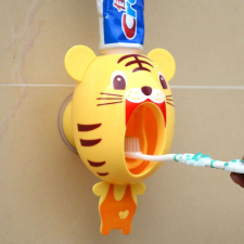 Practico Fogkrém adagoló gyerekeknek tigris fürdőszoba kiegészítő