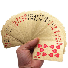 Practico Francia kártya, póker, bridzs, römi (prémium plasztik) Arany bankó kártyajáték