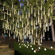 Practico Jégcsap dekoráció, LED fény Meleg fehér karácsonyfa izzósor