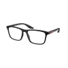 Prada Linea Rossa PS01QV DG01O1 Black Rubber Demo Lens szemüveg