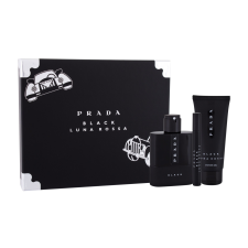 Prada Luna Rossa Black, edp 100ml + tusfürdő gél 100ml + edp 10ml kozmetikai ajándékcsomag