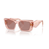 Prada PR08YS 19Q10D TRANSPARENT PEACH LIGHT BROWN napszemüveg