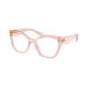 Prada PR20ZV 19Q1O1 Transparent Peach Demo Lens szemüveg