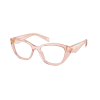 Prada PR21ZV 19Q1O1 Transparent Peach Demo Lens szemüveg