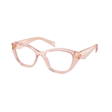 Prada PR21ZV 19Q1O1 Transparent Peach Demo Lens szemüveg szemüvegkeret