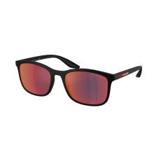 Prada Sport PS A08S 1BO08F Matte Black Dark Grey Mirror Blue/Red napszemüveg