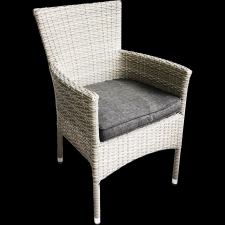 Praktiker Outdoor PRAKTIKER KERTI FOTEL PÁRNÁVAL 57X61X87CM, ALUMÍNIUM, RATTAN HATÁSÚ kerti bútor