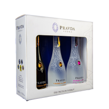 Pravda Sampler Pack 3x0,2l Luxury, Espresso, Raspberry DD vodka