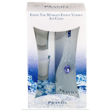  Pravda Vodka 0,7 40% pdd. + 2 pohár vodka