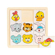 PRC Fa Puzzle felező, párosító játék Csibés puzzle, kirakós
