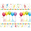 PRC Happy Birthday Streamers műanyag asztalterítő 120x180 cm Nr2