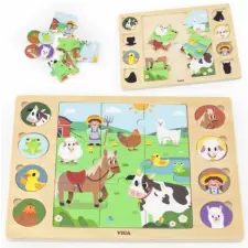 PRC Puzzle - találd meg a párokat - farmos B puzzle, kirakós