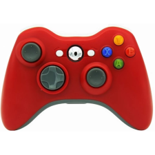 PRC Vezeték nélküli Xbox 360/PC USB adapterrel piros kontroller videójáték kiegészítő