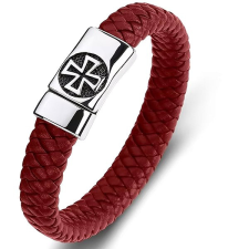 Predator Q1 Ashstone Férfi karkötő, piros, kereszt karkötő