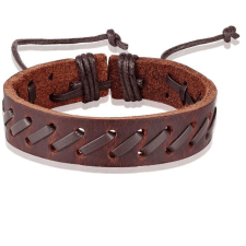 Predator Q1 bőr karkötő - barna SLPG2231-2 (2666) karkötő