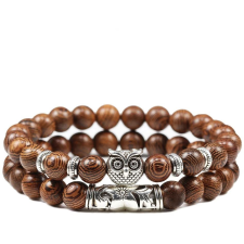 Predator Q1 férfi karkötő - bagoly 19cm - XHB 32 - 2 db (8596544006995) karkötő