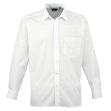 Premier Férfi ing Premier PR200 Men&#039;S Long Sleeve poplin Shirt -3XL, White férfi ing