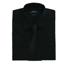 Premier Férfi ing Premier PR202 Men&#039;S Short Sleeve poplin Shirt -2XL/3XL, Black férfi ing