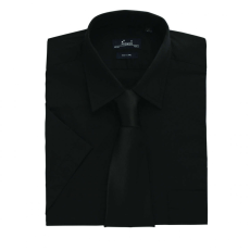 Premier Férfi ing Premier PR202 Men'S Short Sleeve poplin Shirt -2XL, Black