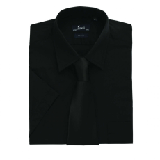 Premier Férfi ing Premier PR202 Men'S Short Sleeve poplin Shirt -M, Black