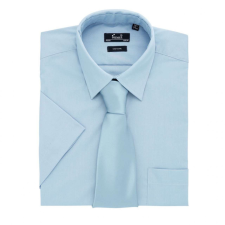 Premier Férfi ing Premier PR202 Men&#039;S Short Sleeve poplin Shirt -XL, Light Blue férfi ing