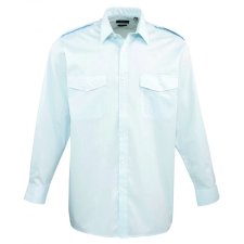 Premier Férfi ing Premier PR210 Men’S Long Sleeve pilot Shirt -XL/2XL, Light Blue férfi ing