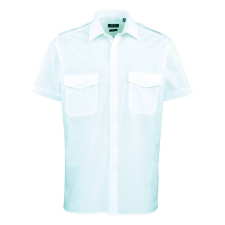 Premier Férfi ing Premier PR212 Men’S Short Sleeve pilot Shirt -S, Light Blue férfi ing
