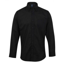 Premier Férfi ing Premier PR234 Men’S Long Sleeve Signature Oxford Shirt -L/XL, Black férfi ing