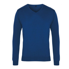 Premier Férfi Premier PR694 Men&#039;S Knitted v-neck Sweater -4XL, Royal férfi pulóver, kardigán