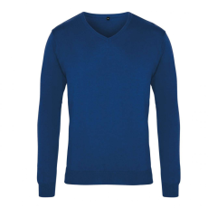 Premier Férfi Premier PR694 Men'S Knitted v-neck Sweater -L, Royal