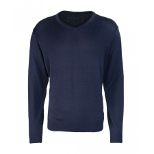 Premier Férfi Premier PR694 Men&#039;S Knitted v-neck Sweater -S, Navy férfi pulóver, kardigán