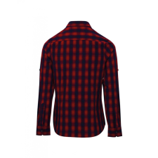 Premier Női blúz Premier PR350 Mulligan&#039; Check - Women&#039;S Long Sleeve Cotton Shirt -L, Red/Navy blúz