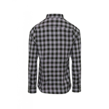 Premier Női blúz Premier PR350 Mulligan&#039; Check - Women&#039;S Long Sleeve Cotton Shirt -L, Steel/Black blúz