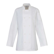 Premier Női kabát Premier PR671 Ladies’ Long Sleeve Chef’S Jacket -2XL, White
