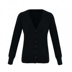 Premier Női Premier PR402 Essential' Acrylic Women'S Cardigan -5XL, Black