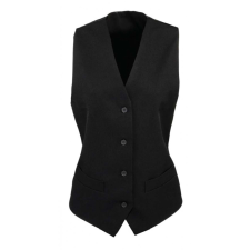Premier Női Premier PR623 Women&#039;S Lined polyester Waistcoat -M, Black női mellény
