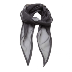 Premier Női sál Premier PR740 Colours Collection' plain Chiffon Scarf -Egy méret, Dark Grey