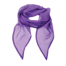 Premier Női sál Premier PR740 Colours Collection' plain Chiffon Scarf -Egy méret, Rich Violet