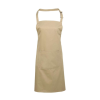 Premier PR154 COLOURS nagy zsebes hosszú kötény saját anyagú pántokkal Premier, Khaki-U