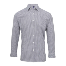 Premier PR220 MEN'S LONG SLEEVE GINGHAM COTTON MICROCHECK SHIRT 2XL