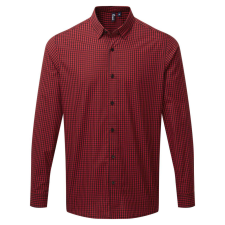 Premier PR252 &#039;MAXTON&#039; CHECK MEN&#039;S LONG SLEEVE SHIRT 3XL munkaruha