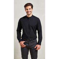 Premier PR258 BANDED COLLAR &- 039;GRANDAD&- 039; LONG SLEEVE SHIRT XS férfi ing