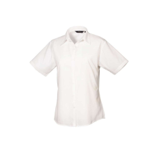 Premier PR302 WOMEN'S SHORT SLEEVE POPLIN BLOUSE S