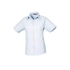 Premier PR302 WOMEN&#039;S SHORT SLEEVE POPLIN BLOUSE XS munkaruha