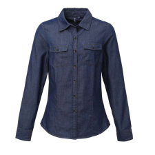 Premier PR322 WOMEN&#039;S JEANS STITCH DENIM SHIRT M munkaruha